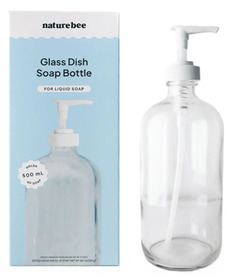 Nature Bee Glass Dish Soap Bottle