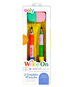 OOLY Write On: Graphite Pencils + Eraser