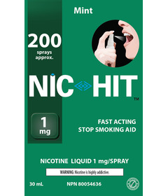 NIC-HIT Fast Acting Stop Smoking Aid Spray Mint 
