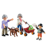 Playmobil ensemble grands-parents avec enfant