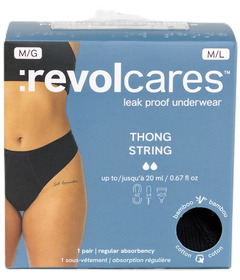 Revol Cares Period Thong Black