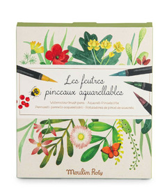 Moulin Roty Le Botaniste Watercolour Brush Pens