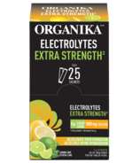 Boîte d'électrolytes extra-forts Organika au citron vert 