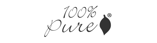 100% pure brand logo