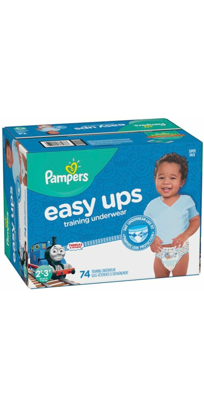Pampers Easy Ups Training Underwear Boys, Size 4 2T-3T, 74