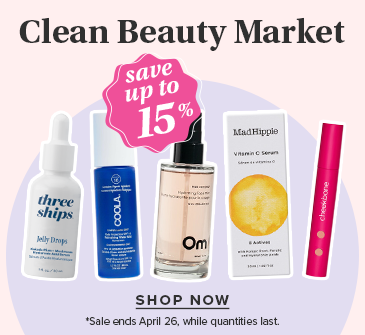 Save up to 15% on the Clean Beauty Market