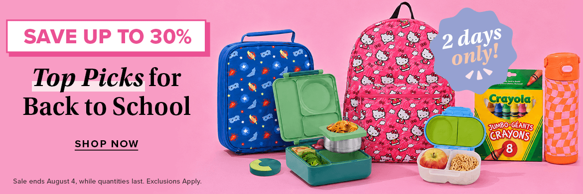 Save up to 30% on Top Picks for Back to School