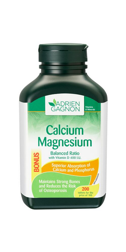 Adrien Gagnon Calcium Magnesium Balanced Ratio Vitamin D