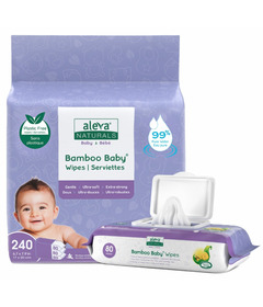 Aleva Naturals Bamboo Baby Wipes Value Pack