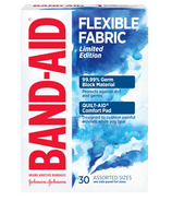 Band-Aid Flexible Fabric Bandages Watercolor 