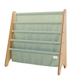 3 Sprouts Recycled Book Rack Solid Green