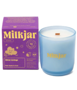 Milk Jar Candle Co. Wooden Wick Candle Doublures d’argent