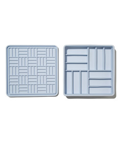 dogged 3-in-1 Parquet Slow Feeder Bowl Sky