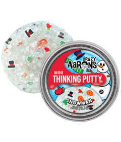 image of Crazy Aaron's Thinking Putty Mini Tin Snowman with sku:337503