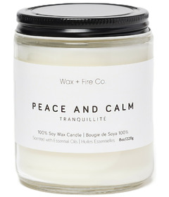 Wax + Fire Soy Candle Peace And Calm