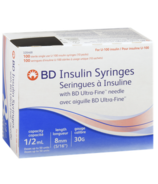 Seringues à insuline BD Ultra-Fine 0.5mL 30G 8mm 5/16 Inch