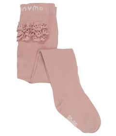 Minymo Stocking with Lace Rose Cloud
