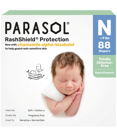 Parasol Clear+Dry Natural Disposable Diapers
