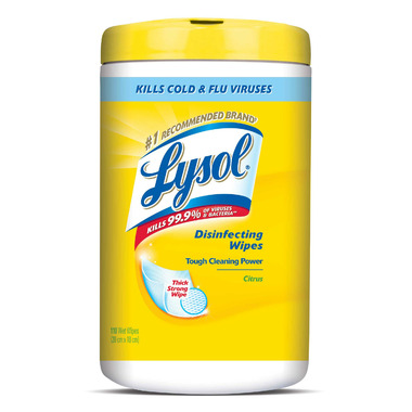 Buy Lysol Disinfectant Surface Wipes With Tough Cleaning Power Citrus ...