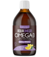 AquaOmega Omega-3 Huile de poisson à haute teneur en DHA Citron