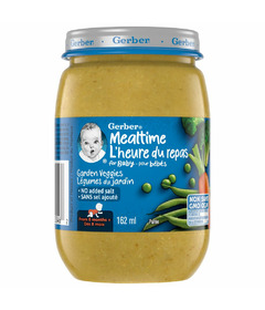Légumes du jardin Gerber Mealtime