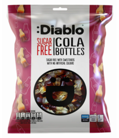 Diablo Sugar Free Cola Bottles Gummy Candy