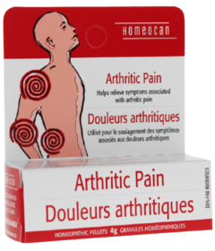 Homeocan Arthritic Pain Relief Homeopathic Pellets