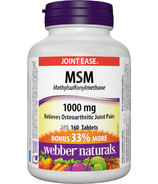 Webber Naturals MSM Format boni
