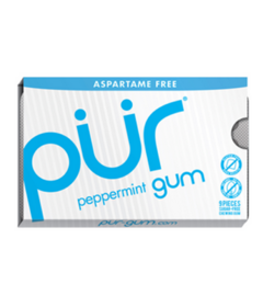 PUR gomme sans sucre à la menthe poivrée