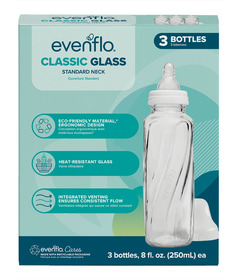 Evenflo Feeding Classic Glass Baby Bottle 8oz.