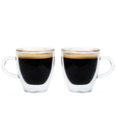 GROSCHE Turin Double Wall Glass Espresso Cups Set