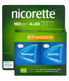 Nicorette 4mg Nicotine Replacement Lozenges Fruit