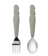 Loulou Lollipop Born To Be Wild Kids Spoon and Fork Set Alligator