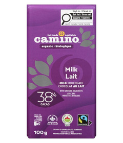 Camino 38% Cacao Milk Chocolate Bar