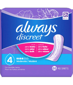Always Discreet Moderate Bladder Control Regular Pad