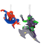 Hallmark Christmas Ornaments Spider-Man And Green Goblin Set