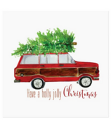 Harman Have A Holly Jolly Christmas Printed Lunch Napkins Red
