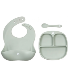 Bulle Silicone Feeding Set Sage