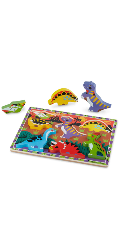 Puzzle De Sol Melissa & Doug Dinosaures - 48 Pièces - 60x90cm - Puzzle Géant Enfant