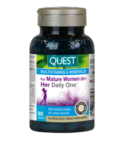 Quest Multivitamins & Minerals for Mature Women 50+ Her Daily One 