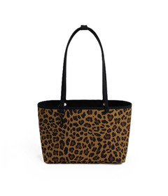 BAGGU Medium Nylon Reversible Tote Leopard Mix
