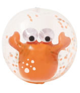 SUNNYLiFE 3D Inflatable Beach Ball Sonny the Sea Creature Neon Orange