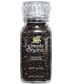 Simply Organic Daily Grind Black Peppercorns