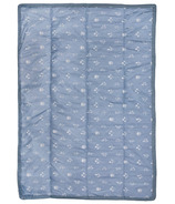 Little Unicorn Outdoor Blanket 5 X 7 Blue Floral Patch