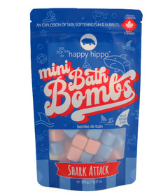 Happy Hippo Bath Co. Mini Bath Bombs Shark Attack