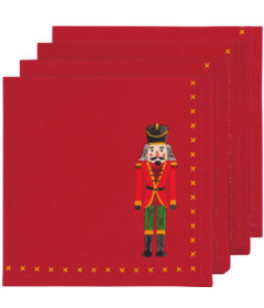 image of Now Designs Napkins Set Nutcracker with sku:286494