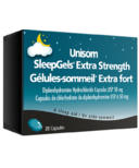 Gels Unisom pour le sommeil Extra Strength 50mg