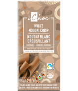 Ichoc Barre de chocolat croustillante au nougat blanc