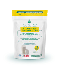 Lumehra Fragrance-Free Bleach-Free Whitening Laundry Detergent Tablets