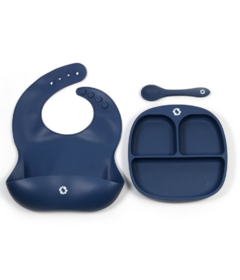 Bulle Silicone Feeding Set Blueberry